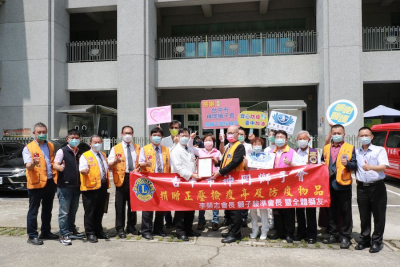 神岡獅友愛心匯聚 臺中慈濟醫院獲贈採檢亭